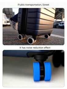 4pcs(orange) Luggage Case Wheels Protective Covers With Shockproof Vibration Reduction Function & Silent Design - Orange - View 4
