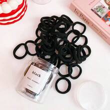 50pcs Jar Packed Small Elastic Hair Bands - Multicolor - View 7