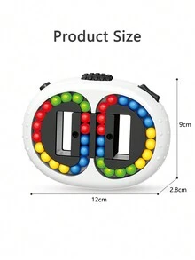 1 Children's Educational Color Classification Stress-relieving Mini Magic Group, 3 Cartoon Color Double-sided Montessori Educational Toys - White - View 2