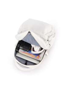 Lightweight Women Backpack Purse Fits 15.6 Inch Laptop Bag Waterproof Nylon Carry On Backpack With USB Port Computer BackpackWaterproof NylonUniversity Backpacks,Fashion Travel Work Anti-Theft Bag Laptop Backpack School Bag Bookbag Outdoor Valentines Gifts For Men - Beige - View 5