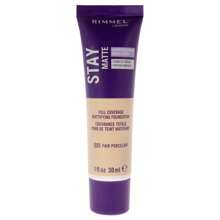 Kem Nền Stay Matte Nhẹ - 001 Fair Porcelain By Rimmel London For Women - 1 Oz Foundation - mặc định - Xem 1