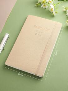 Todolist Planner, Self-Discipline Tracker, Daily Schedule Notebook - Beige - View 2