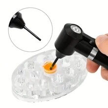 100入組,一次性塑料紋身調色棒,適用於眉毛微刺青和化妝,黑色紋身墨水攪拌攪拌棒,精確應用 - 黑色 - 查看 6