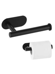 1 件 304 不鏽鋼紙巾架 - 黑色 - 查看 3