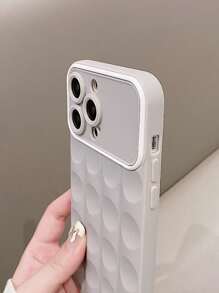 1個3d巧克力造型手機殼,適用於 Iphone Xr 11 12/12pro 13promax 15pro,減壓柔軟手機保護殼 - 灰色 - 查看 5