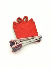 4 個閃光女孩聖誕髮夾