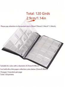 10頁專用專輯,120個收納槽：收藏家的完美禮物！（不包括）（藍色） - 藍色 - 查看 5