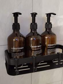 500ml Botellas recargables de cuello grueso color marrón para champú, gel de baño, acondicionador, sales de baño, loción, crema de masaje - Marrón - Ver 7