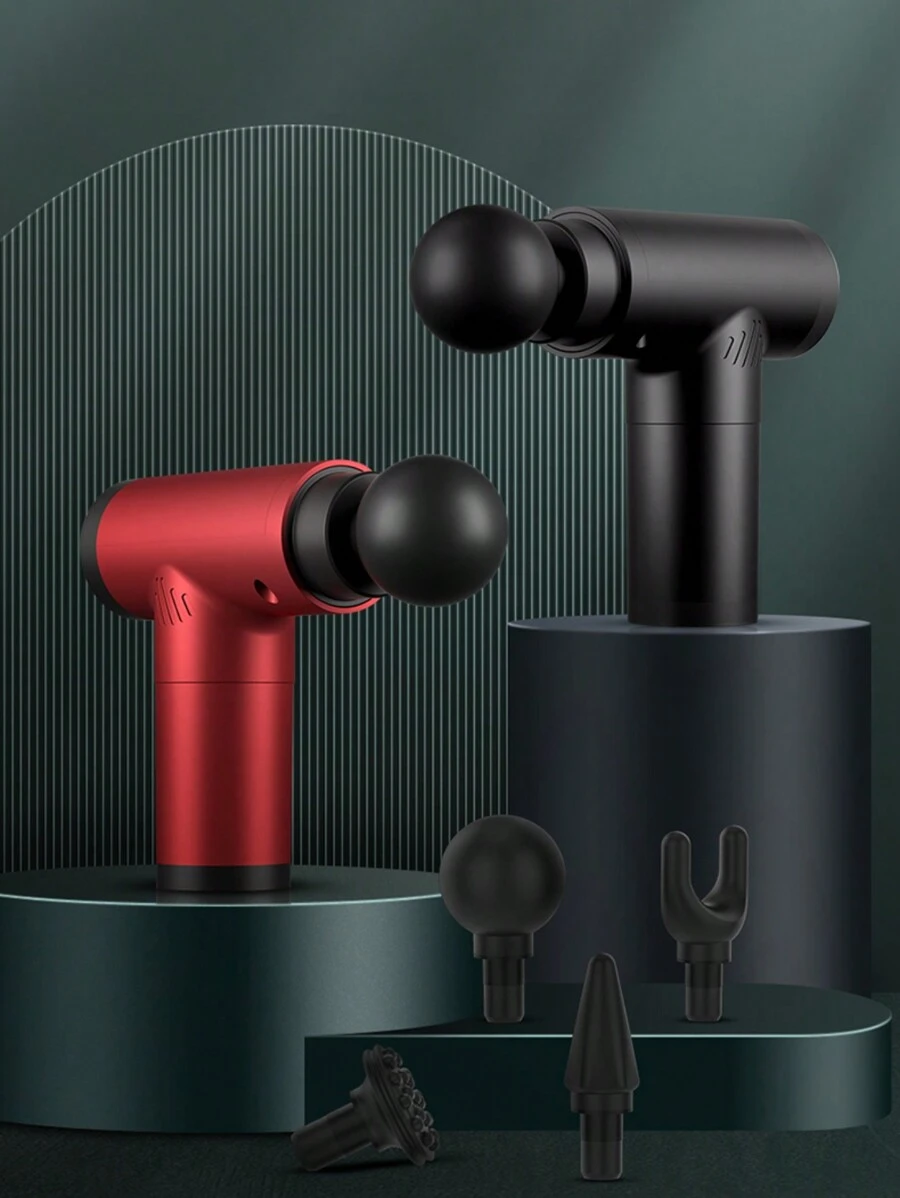 Mini Mechanical Trigger Point Therapy Massage Gun, Fitness Stick - Black - View 1