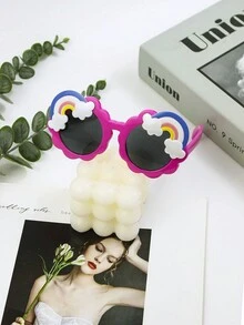 2pcs Cloud Sunglasses & Sunglasses - Apricot - View 2