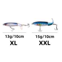 黑色釣魚誘餌,水面拖曳誘餌,鉛筆誘餌,堅硬塑料餌,仿真/假餌 - 黑色 - 查看 4