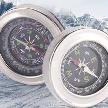 1個不鏽鋼指南針,中英文方向 - 銀色 - 查看 1