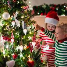 4 件裝懸掛聖誕毛絨侏儒裝飾品瑞典 Tomte 迷你侏儒斯堪的納維亞家居裝飾