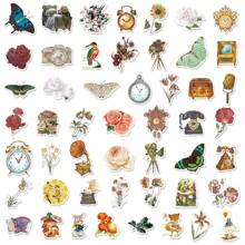 50張花卉、植物、蝴蝶、動物防水塗鴉貼紙,適用於行李箱、水瓶、摩托車、筆記本電腦、安全帽、滑板、桌子等 - 彩色 - 查看 2