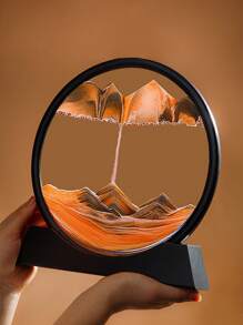 1入隨機顏色及風格3d液體沙漏裝飾品,適用於客廳、電視機柜、酒櫃、辦公桌,優雅的裝飾品緩解壓力 - 彩色 - 查看 9