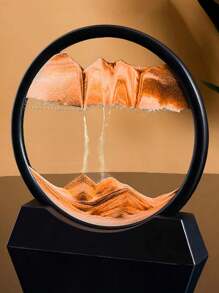 1入隨機顏色及風格3d液體沙漏裝飾品,適用於客廳、電視機柜、酒櫃、辦公桌,優雅的裝飾品緩解壓力 - 彩色 - 查看 2