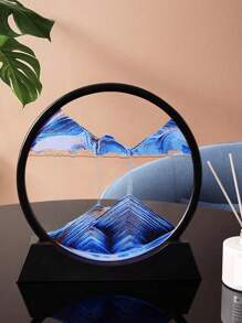 1入隨機顏色及風格3d液體沙漏裝飾品,適用於客廳、電視機柜、酒櫃、辦公桌,優雅的裝飾品緩解壓力 - 彩色 - 查看 3