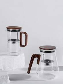 Bonston Home Use Glass Tea Maker With Separated Infuser, Large Capacity, Magnetic Cover & Filter For Loose Leaf Tea - 500ML - View 6