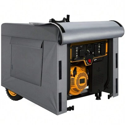 PatioGem Generator Covers Heavy Duty Waterproof, 32"Lx24"Wx24"H Portable Generator Cover, Fit for DuroMax, Westinghouse, Champion, Predator, Honda Portable Generators of 5000-10000 Watt