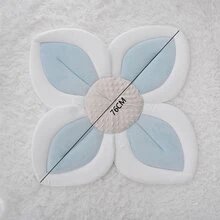 1 Ghế tắm hình hoa sen cho bé, thích hợp cho trẻ sơ sinh và trẻ nhỏ từ 0-6 tháng tuổi trở lên, thảm tắm có thể giặt bằng máy - Màu xanh lam - Xem 7