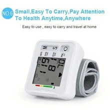 Monitor Electrónico De Presión Arterial En Muñeca Con Indicador De Voz, Dispositivo De Medición De Presión Arterial Para El Hogar, Regalo De Festival De Navidad Y Día De Acción De Gracias