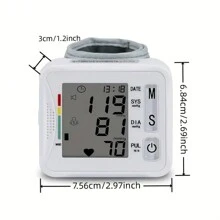 Monitor Electrónico De Presión Arterial En Muñeca Con Indicador De Voz, Dispositivo De Medición De Presión Arterial Para El Hogar, Regalo De Festival De Navidad Y Día De Acción De Gracias