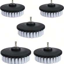 5pcs 4-Inch Black Electric Drill Brush - White - View 1