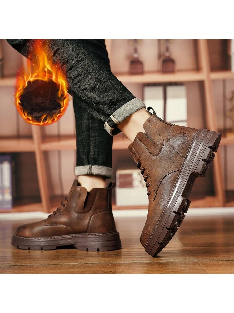 Scarpe casual in pelle cuce a mano Stivali da uomo Outdoor Autunno Retro Scarpe casual traspiranti Stringate Stivaletti blu invernali  322