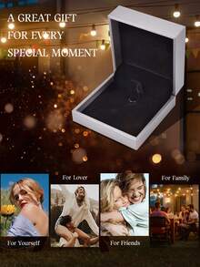 ESBERRY 1條閃爍的4mm鋯石手鍊,s925純銀情人節君子精美珠寶男士禮物 - 銀色 - 查看 10