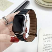 Universal Strong Magnetic Wrist Strap Compatible With Apple Watch 9th Generation - Multicolor - View 4