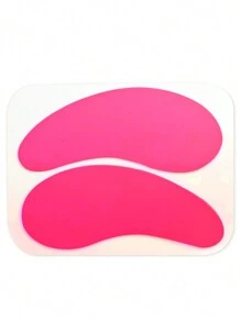 1pair Reusable Silicone Eye Mask, Anti-wrinkle And Anti-aging Wrinkle Patch - Pink - View 3