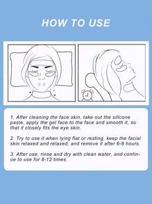 1pair Reusable Silicone Eye Mask, Anti-wrinkle And Anti-aging Wrinkle Patch - Pink - View 5