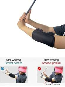 1件高爾夫手臂彎曲警報器,高爾夫訓練器材,高爾夫球用品,揮桿訓練警報器,手臂彎曲動作訓練器材