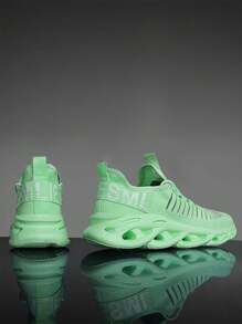 新款轻便透气网眼休闲鞋，纯色镂空鞋底户外编织底运动鞋，时尚简约男女通用设计，春夏