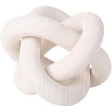 3條鏈裝飾,松木結環裝飾木製鏈條裝飾,手工雕刻咖啡桌現代農舍波西米亞風格粗獷裝飾 - 白色 - 查看 4