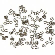 100 Uds Protectores De Alambre Protectores De Alambre Bucles Accesorios En Forma De U Cierres Conector Para Fabricación De Joyas - Multicolor - Ver 10