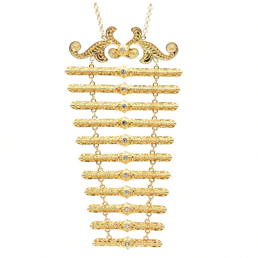 Tinh tế Phong cách Bộ trang sức Đối với Của phụ nữ Lễ cưới Buổi tiệc , Bao gồm Chuỗi ngực Và Trâm cài