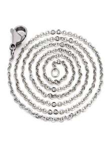 10pcs/set O-shaped Stainless Steel Chain For Handmade Diy Jewelry Making - Silver - View 12