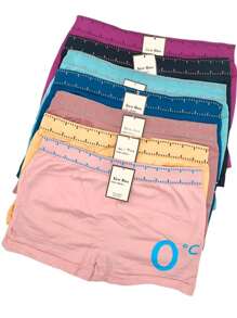 1/2 docena (6pz) de bóxer para dama de microfibra - Multicolor - Ver 1