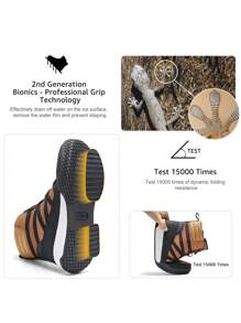 STQ Women's Winter Walking Boots Zip Up Lightweight Cozy Ankle Bootie With Laces - 棕色的 - 查看 4