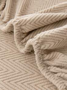 1入組防水四季通用絨面提花沙發坐墊套,現代風格寵物防護、防髒和防滑彈性沙發套,適用於客廳l形、1/2/3/4座位沙發(需分開購買) - 卡其色 - 查看 8