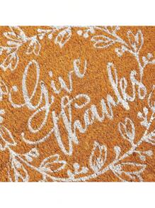 JUVALE Thanksgiving Welcome Mat for Front Door, Outdoor Fall Rug for Porch, Give Thanks (30 x 17 In)