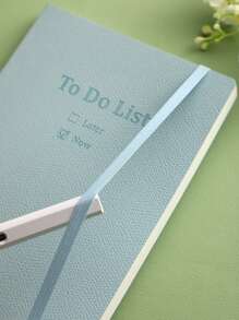 Todolist Planner, Self-Discipline Tracker, Daily Schedule Notebook - Beige - View 4