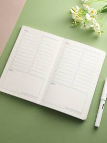 Todolist Planner, Self-Discipline Tracker, Daily Schedule Notebook - Beige - View 5