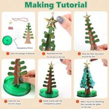 1 Miếng Thí nghiệm Hoa anh đào Cây Blooming Người tuyết Creative Đồ chơi Qủa tặng DIY Đồ chơi - trắng - Xem 4