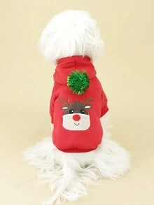 2023 Christmas Edition Red Hooded Sweatshirt - Red - View 10