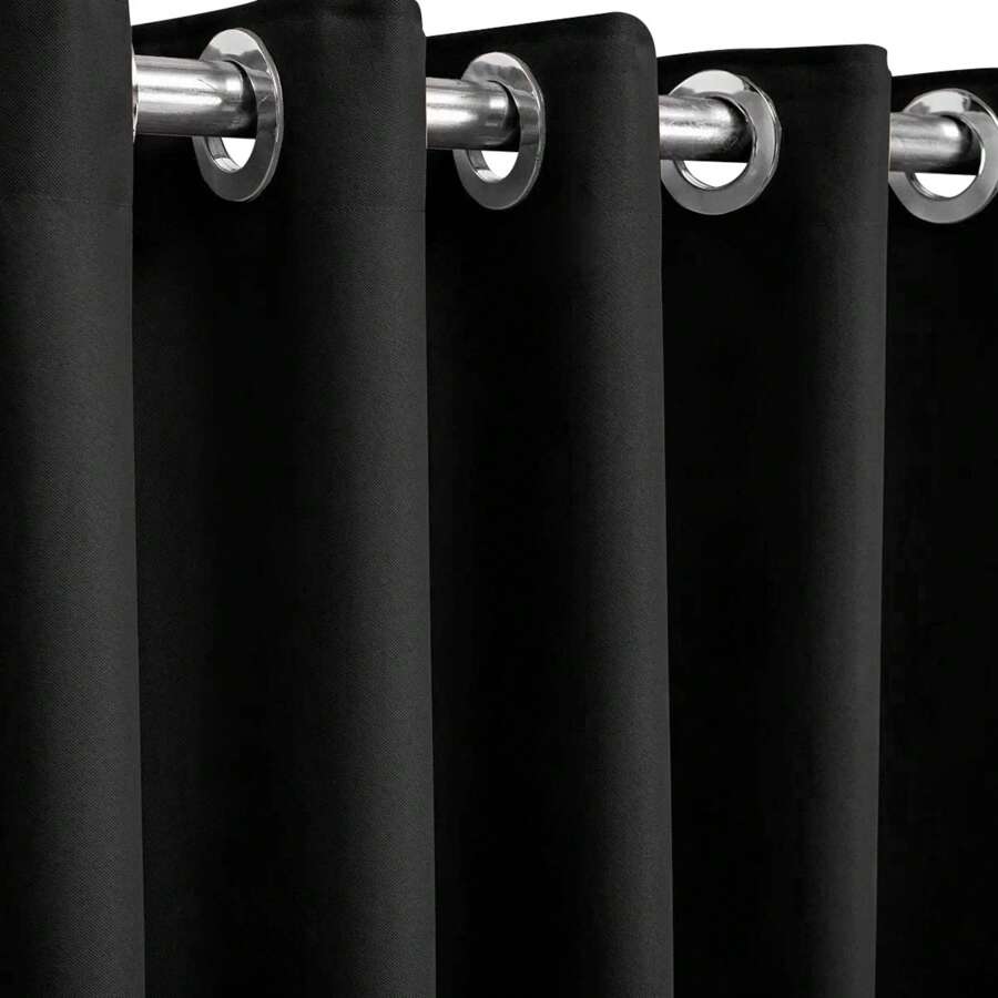 Admirar Blackout Curtains & Shades - Black - View 1