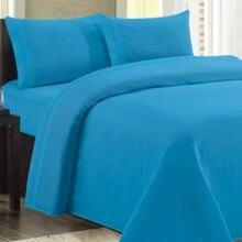 Juego de sabanas individual, Gravado - Azul - Ver 2