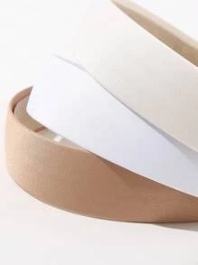 1 pieza/4 piezas Diadema minimalista de unicolor apta para el atuendo diario, diadema, accesorio para el cabello