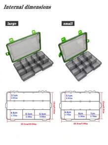 釣魚工具箱大容量釣魚配件工具儲物箱魚鉤誘餌假餌盒鯉魚釣魚用品 - 綠色 - 查看 4